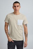 classic BLEND BHBenedikt men's T-shirt with crew neck shirt 20714408ME-141107 Grey