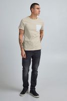 classic BLEND BHBenedikt men's T-shirt with crew neck shirt 20714408ME-141107 Grey