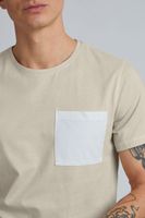classic BLEND BHBenedikt men's T-shirt with crew neck shirt 20714408ME-141107 Grey