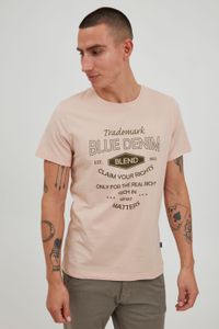 klassisches BLEND BHAdam Herren T-Shirt mit Rundhals Shirt 20714404ME-141506 Rosa