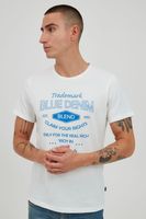 classic BLEND BHAdam men's T-shirt with crew neck shirt 20714404ME-110602 White