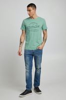 klassisches BLEND BHAmatus Herren T-Shirt mit Rundhals Shirt 20714728ME-165815 Türkis
