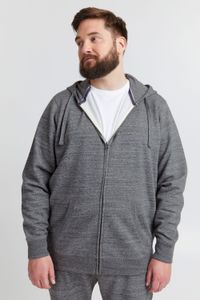 classique BLEND BT Velno homme veste à capuche avec fermeture zippée veste sweat 20714928ME-200277 Gris