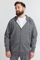 classique BLEND BT Velno homme veste à capuche avec fermeture zippée veste sweat 20714928ME-200277 Gris