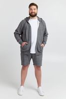 classique BLEND BT Velno homme veste à capuche avec fermeture zippée veste sweat 20714928ME-200277 Gris