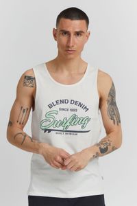 classique BLEND BDLingo homme débardeur avec col rond shirt sans manches 20714921ME-110602 Blanc