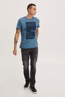 classic BLEND men's T-shirt with crew neck shirt 20714250-184025 Blue