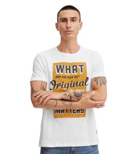 classic BLEND men's T-shirt with crew neck shirt 20714250-110602 White