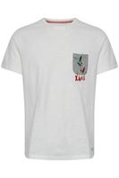 classic BLEND men's T-shirt with crew neck shirt 20714914-110602 White