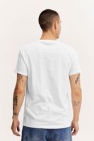 classic BLEND men's T-shirt with crew neck shirt 20714914-110602 White
