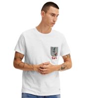 classica BLEND uomo T-shirt con girocollo T-shirt uomo 20714914-110602 Bianco