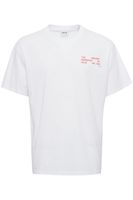 classique SOLID SDElam homme T-shirt avec col rond T-shirt homme 21107521-110601 Blanc