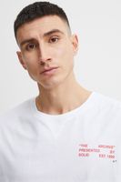 classique SOLID SDElam homme T-shirt avec col rond T-shirt homme 21107521-110601 Blanc