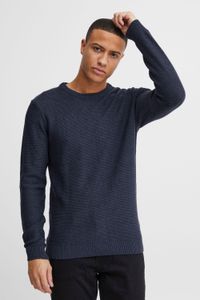 klassischer 11 PROJECT PRTill Fine Herren Feinstrickpullover mit Rundhals Strickpullover 21301004-ME-1940101 Blau