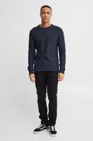 klassischer 11 PROJECT PRTill Fine Herren Feinstrickpullover mit Rundhals Strickpullover 21301004-ME-1940101 Blau