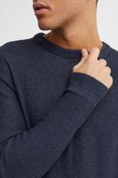 klassischer 11 PROJECT PRTill Fine Herren Feinstrickpullover mit Rundhals Strickpullover 21301004-ME-1940101 Blau