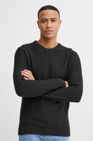 klassischer 11 PROJECT PRTill Fine Herren Feinstrickpullover mit Rundhals Strickpullover 21301004-ME-194008 Schwarz