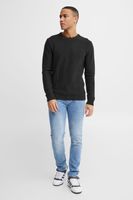 klassischer 11 PROJECT PRTill Fine Herren Feinstrickpullover mit Rundhals Strickpullover 21301004-ME-194008 Schwarz