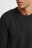 klassischer 11 PROJECT PRTill Fine Herren Feinstrickpullover mit Rundhals Strickpullover 21301004-ME-194008 Schwarz