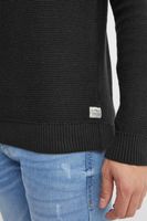 klassischer 11 PROJECT PRTill Fine Herren Feinstrickpullover mit Rundhals Strickpullover 21301004-ME-194008 Schwarz