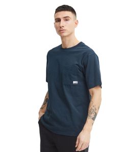 klassisches 11 PROJECT PREmil SS Herren T-Shirt mit Rundhals Shirt 21300995-ME-194010 Blau