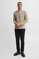 klassischer 11 PROJECT PRTillmann Fine Herren Troyer mit Stehkragen Pullover 21301005-ME-1513041 Beige