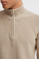 klassischer 11 PROJECT PRTillmann Fine Herren Troyer mit Stehkragen Pullover 21301005-ME-1513041 Beige