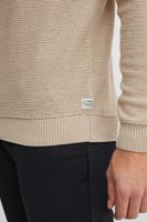 klassischer 11 PROJECT PRTillmann Fine Herren Troyer mit Stehkragen Pullover 21301005-ME-1513041 Beige