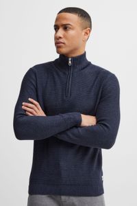 klassischer 11 PROJECT PRTillmann Fine Herren Troyer mit Stehkragen Pullover 21301005-ME-1940101 Blau