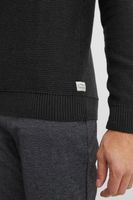 klassischer 11 PROJECT PRTillmann Fine Herren Troyer mit Stehkragen Pullover 21301005-ME-194008 Schwarz
