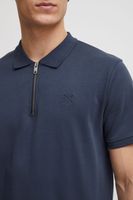 klassisches SOLID SDZakir Herren Poloshirt mit Reißverschluss Shirt 21301022-ME-194010 Blau