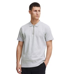 classic SOLID SDZakir men's polo shirt with zipper shirt 21301022-ME-1541011 Grey