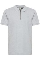 classique SOLID SDZakir homme polo avec fermeture zippée polo homme 21301022-ME-1541011 Gris
