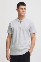 classique SOLID SDZakir homme polo avec fermeture zippée polo homme 21301022-ME-1541011 Gris
