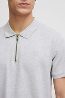 classique SOLID SDZakir homme polo avec fermeture zippée polo homme 21301022-ME-1541011 Gris