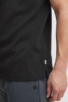 clásico SOLID SDZakir hombre polo con cremallera camiseta polo 21301022-ME-194008 Negro