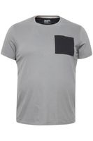 klassisches BLEND BHBenedikt BT Herren T-Shirt mit Rundhals Shirt Große Größen 20716313ME-184006 Grau