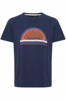 klassisches BLEND Herren T-Shirt mit Rundhals Shirt 20715022-194024 Blau