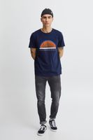 klassisches BLEND Herren T-Shirt mit Rundhals Shirt 20715022-194024 Blau