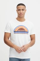 klassisches BLEND Herren T-Shirt mit Rundhals Shirt 20715022-110602 Weiß
