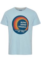 classic BLEND men's T-shirt with crew neck shirt 20715043-144210 Blue
