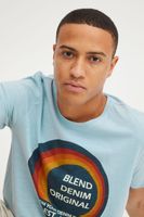 classic BLEND men's T-shirt with crew neck shirt 20715043-144210 Blue