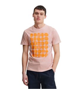 classic CASUAL FRIDAY CFThor men's T-shirt with crew neck shirt 20504716-141506 Pink