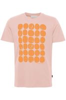 classic CASUAL FRIDAY CFThor men's T-shirt with crew neck shirt 20504716-141506 Pink