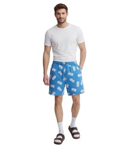Classic BLEND Men's Casual Shorts with Drawstring, Also Available in Plus Sizes 20715497-184039 Blue