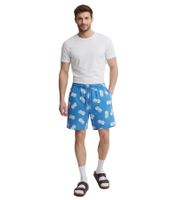 Pantaloncini casual da uomo Classic BLEND con coulisse, disponibili anche in taglie forti 20715497-184039 Blu