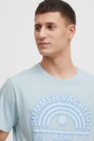 classique BLEND homme T-shirt avec col rond T-shirt homme 20715675-144210 Bleu