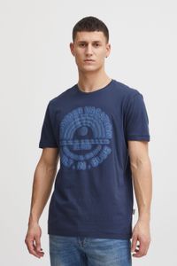clásica BLEND hombre camiseta con cuello redondo camiseta hombre 20715675-194024 Azul