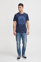 classique BLEND homme T-shirt avec col rond T-shirt homme 20715675-194024 Bleu