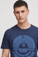 classique BLEND homme T-shirt avec col rond T-shirt homme 20715675-194024 Bleu